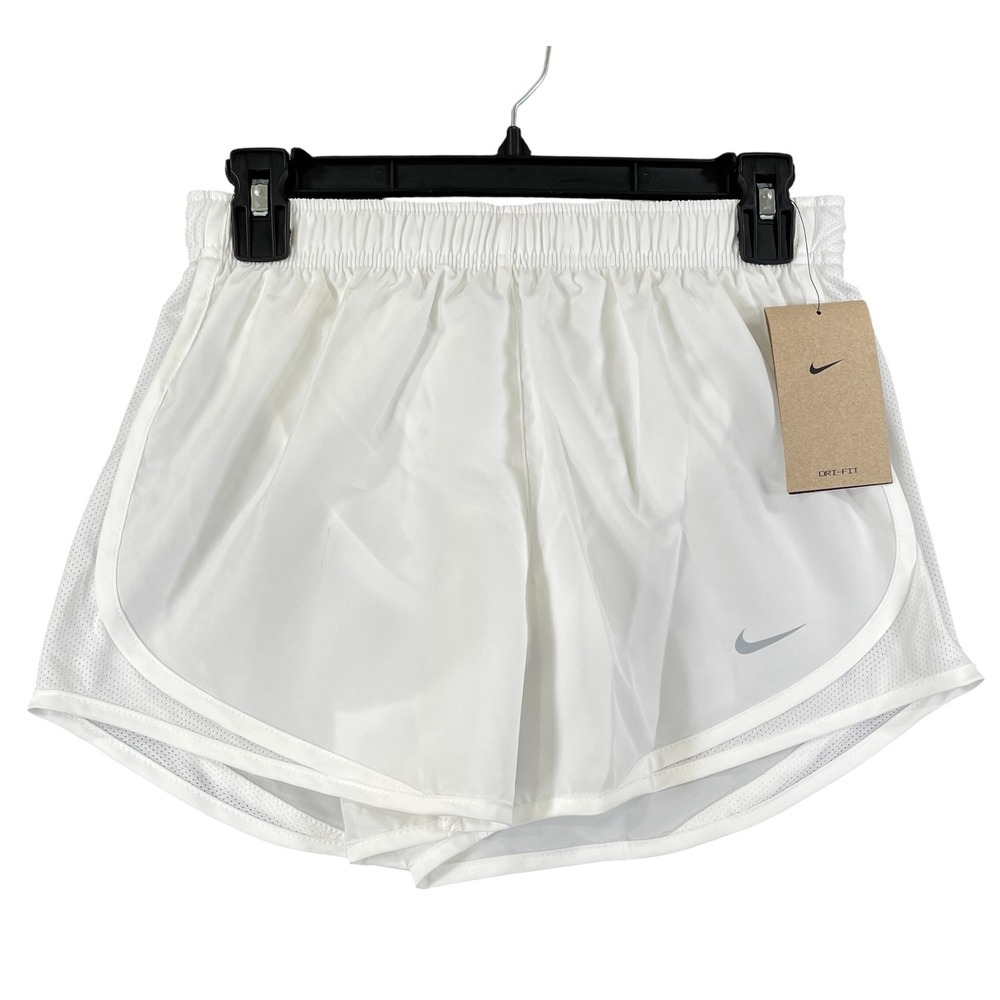 Nike Dri-FIT Running Shorts Womens S White Mesh Athletic Workout NWT